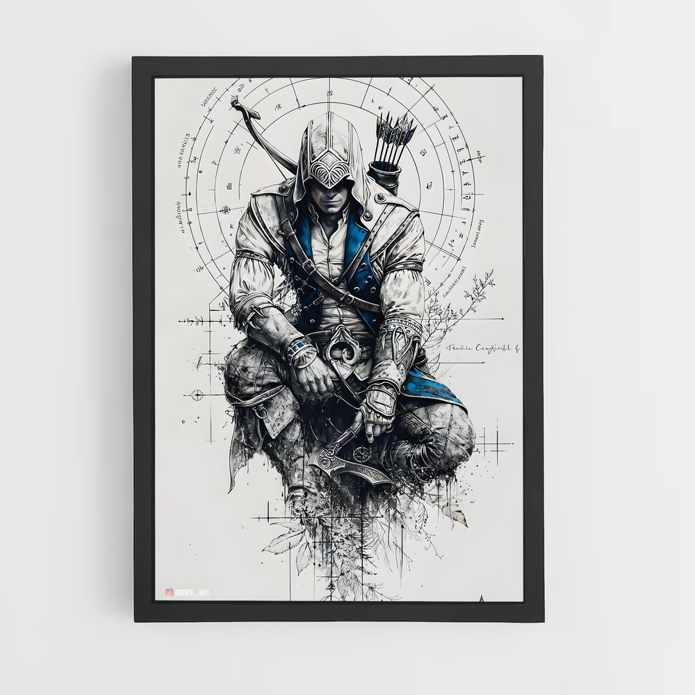 Poster Le Chevalier Errant – affiche Assassin's Creed (vue 2)
